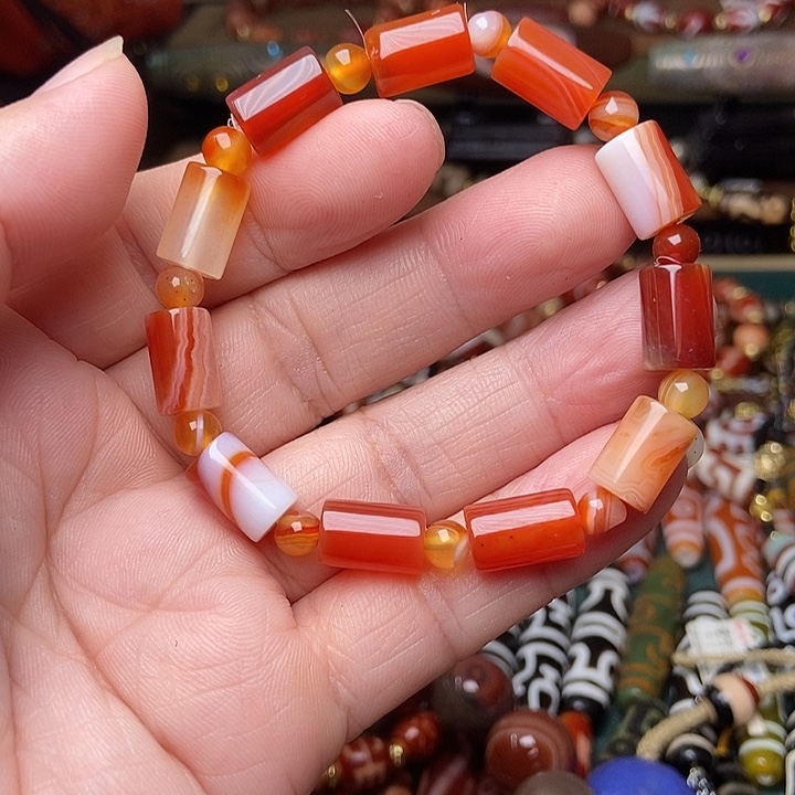 玛瑙/玉髓未镶嵌手链