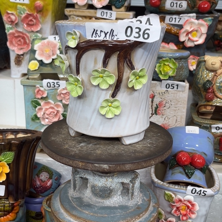 紫砂花盆粗陶材质多肉花盆