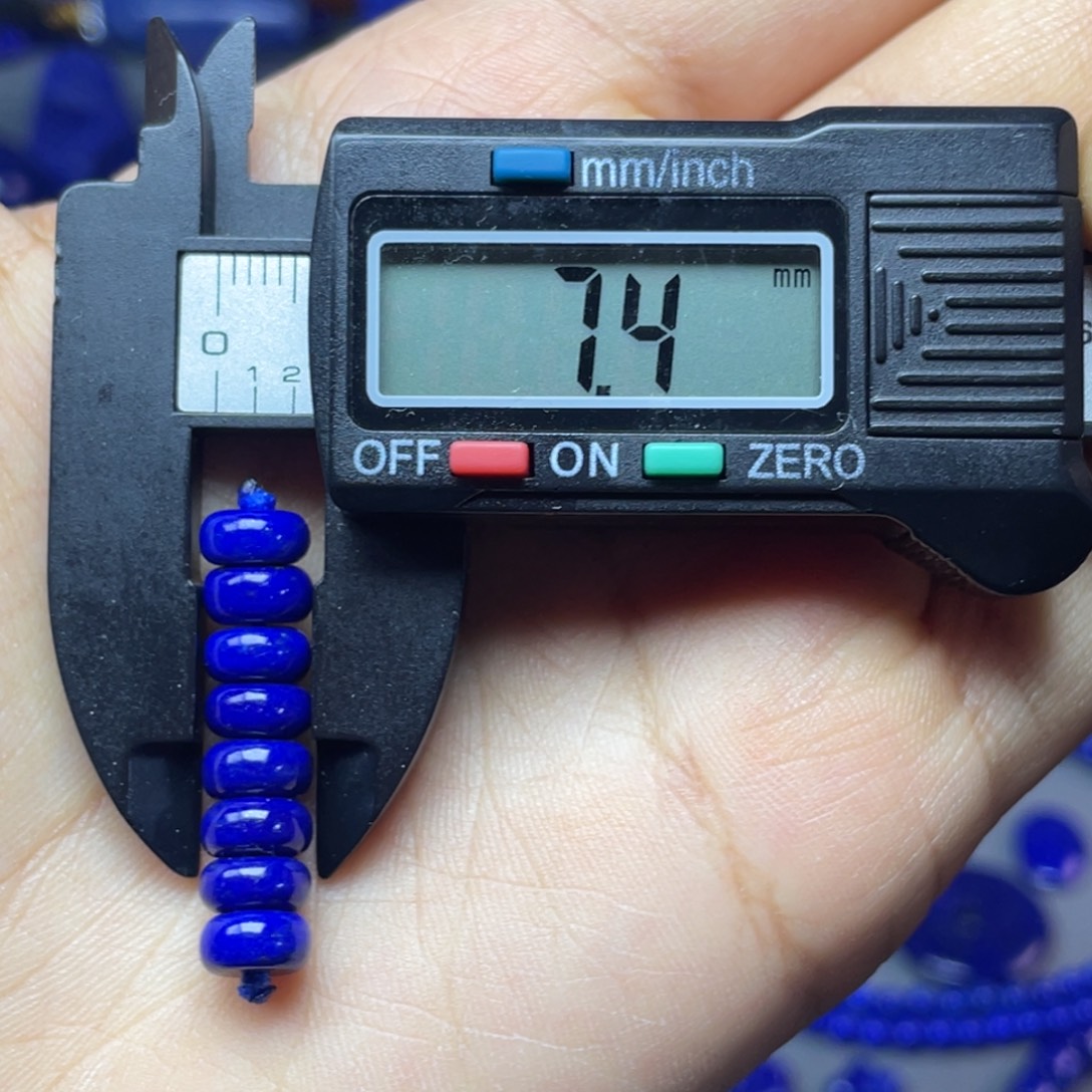 青金石未镶嵌7mm隔片配饰