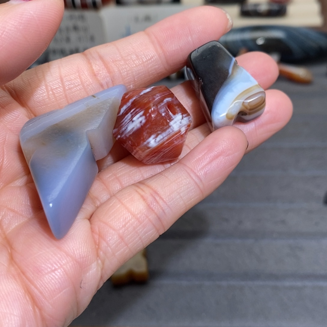有***️玛瑙/玉髓合金手链微瑕不退换
