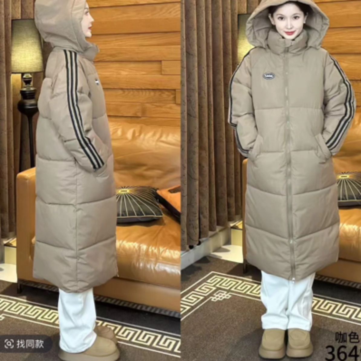 2025颗粒绒中长款外套