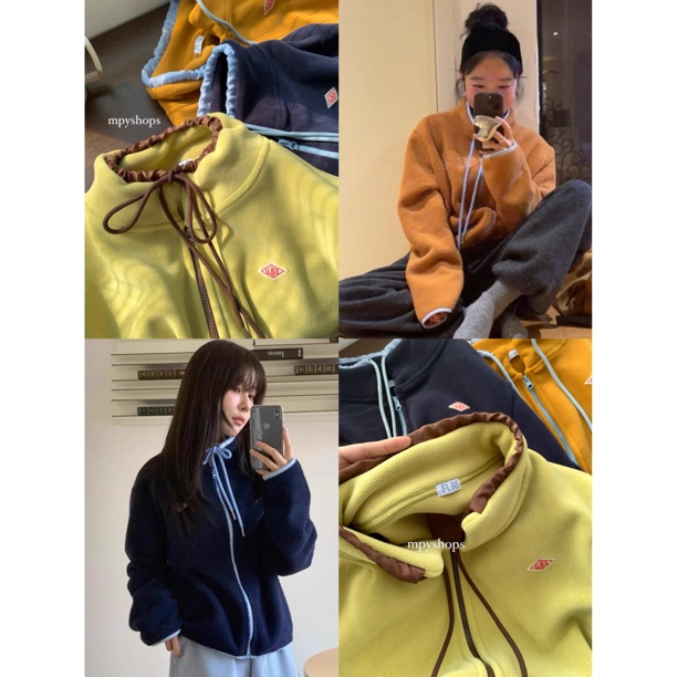 孟婆家【圣诞姜饼人】 FUR*秋冬三色复古撞色摇粒绒外套～122