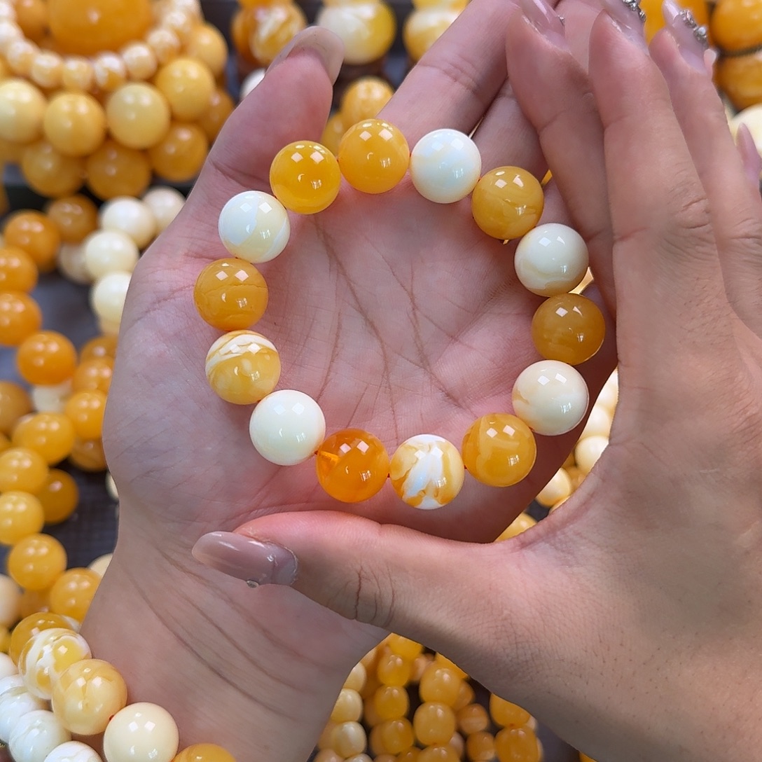 蜜蜡未镶嵌珠宝奇石15mm