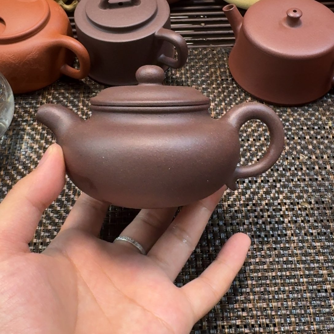 茶壶紫砂7号仿古瑕