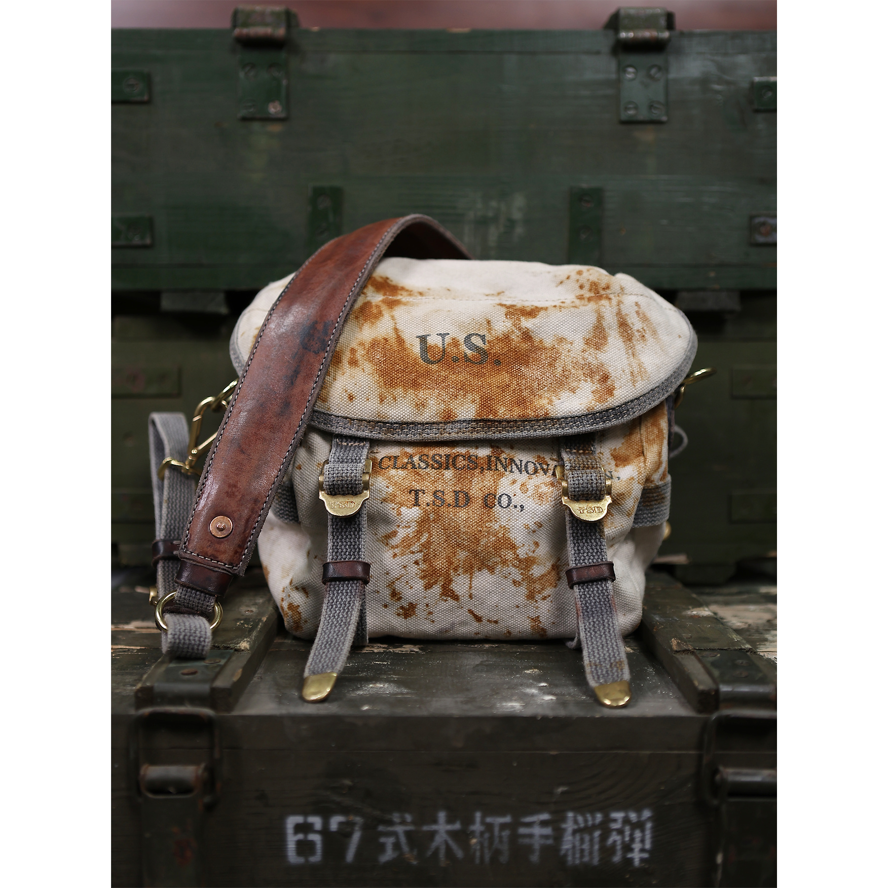 TSD重工手工锈染系列包包