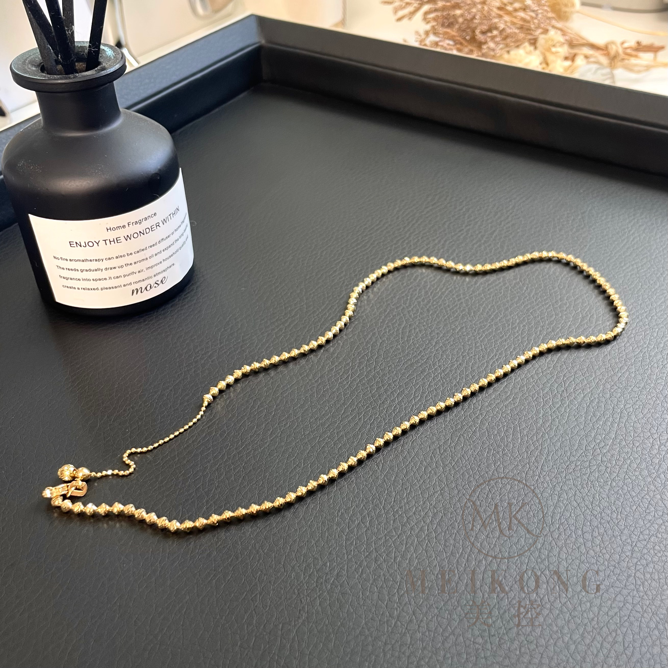 [美控MK]18K金大飞碟项链/重金重工/爆闪爆亮/多退少补