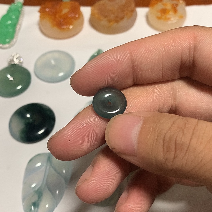 翡翠未镶嵌颈饰天然翡翠平安扣