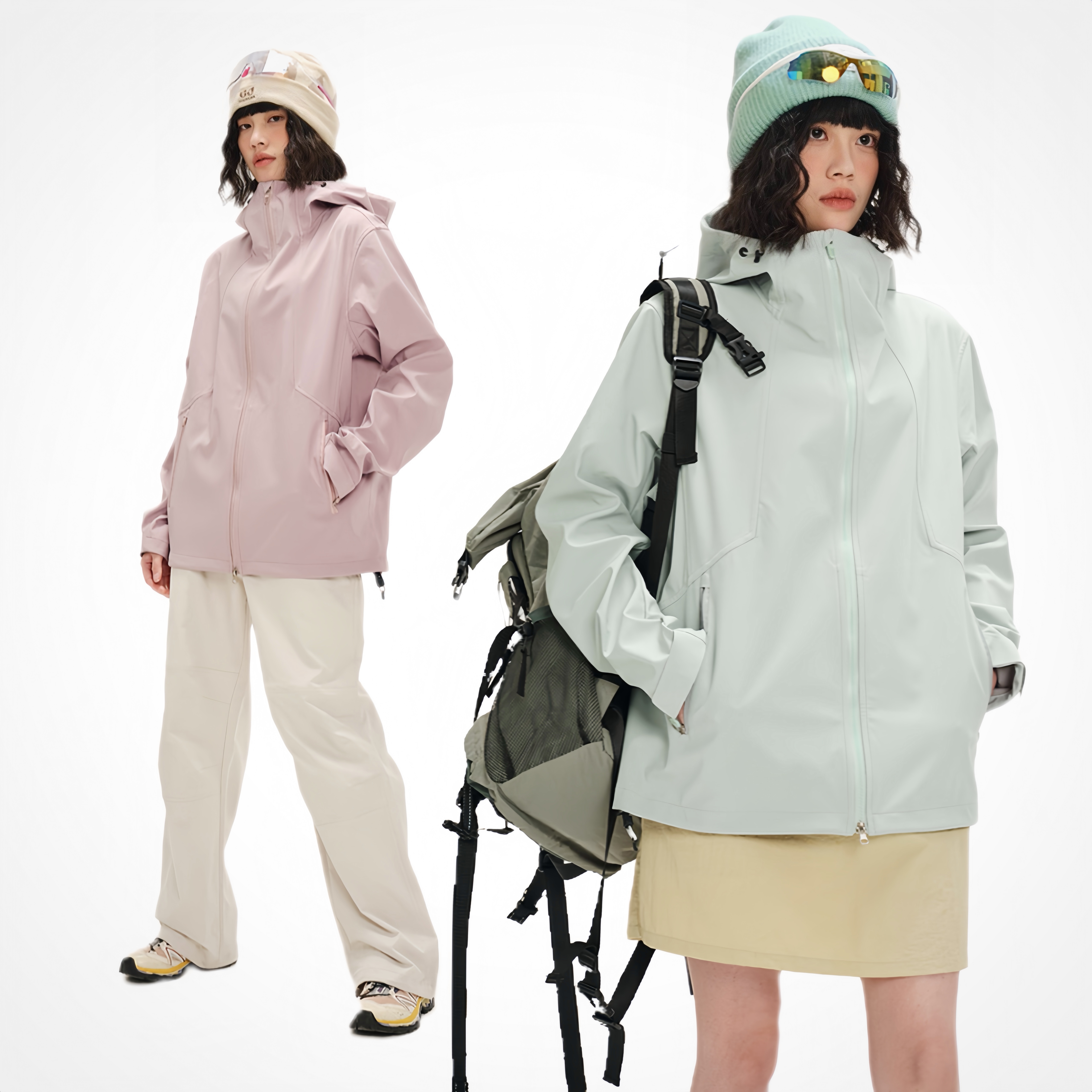 VUUG户外软壳冲锋风衣外套男女款春秋三防夹克骑行登山轻量化夹克