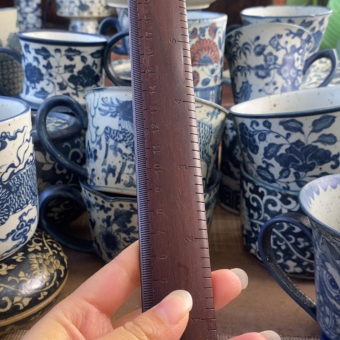 骨***宝手工手绘青花高温陶瓷