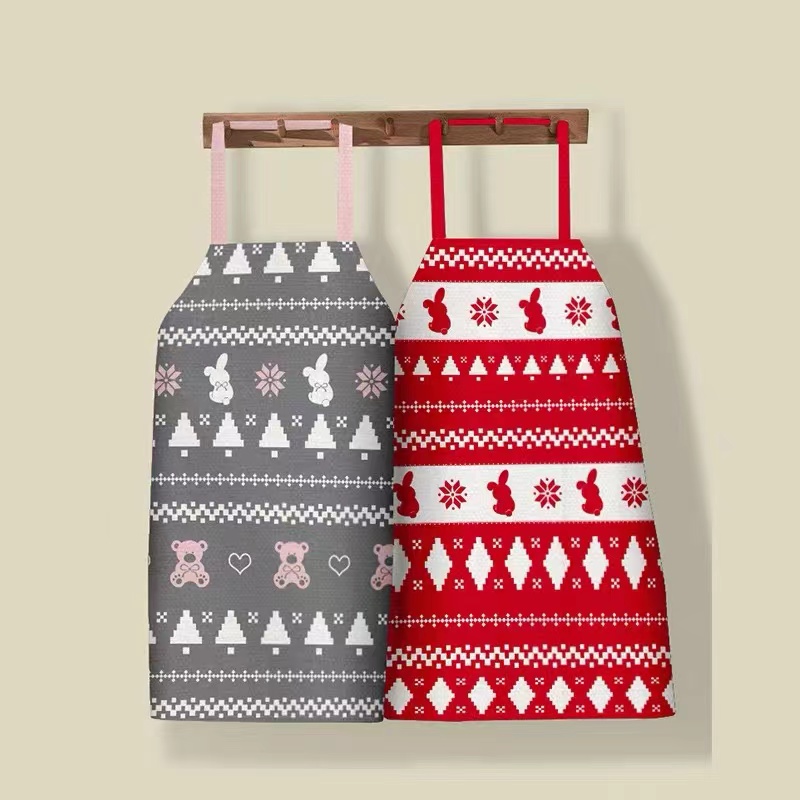 新款儿童卡通围裙(图案不挑)(一组4条)(10岁以下)Z0159