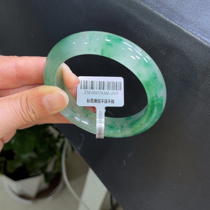 石英质玉（非洲翠）未镶嵌手镯➕小玥56