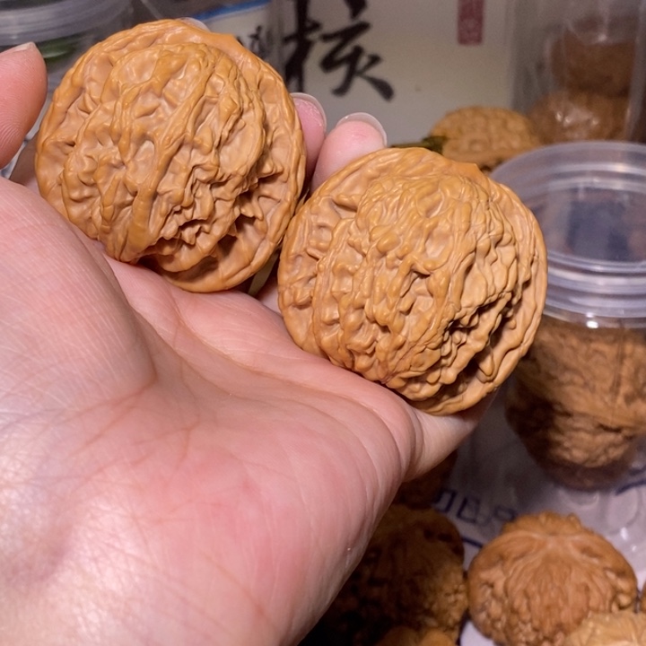 核桃把件47尺全品虎头