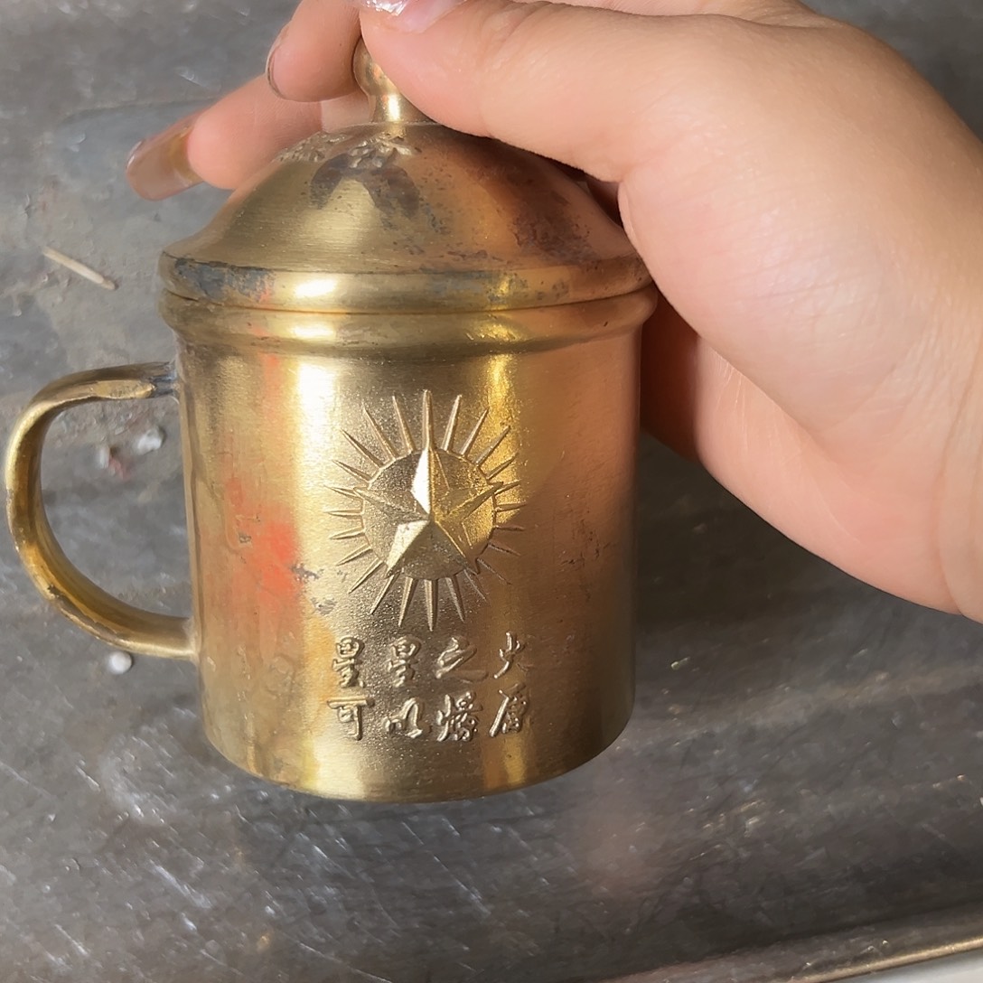 黄铜摆件，文档材料工艺品