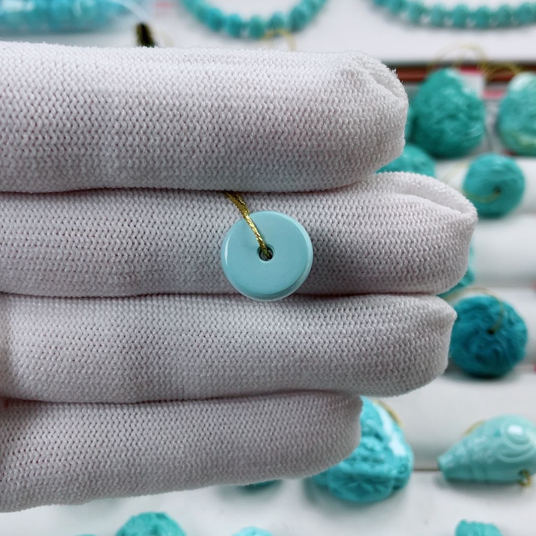 绿松石车挂未镶嵌