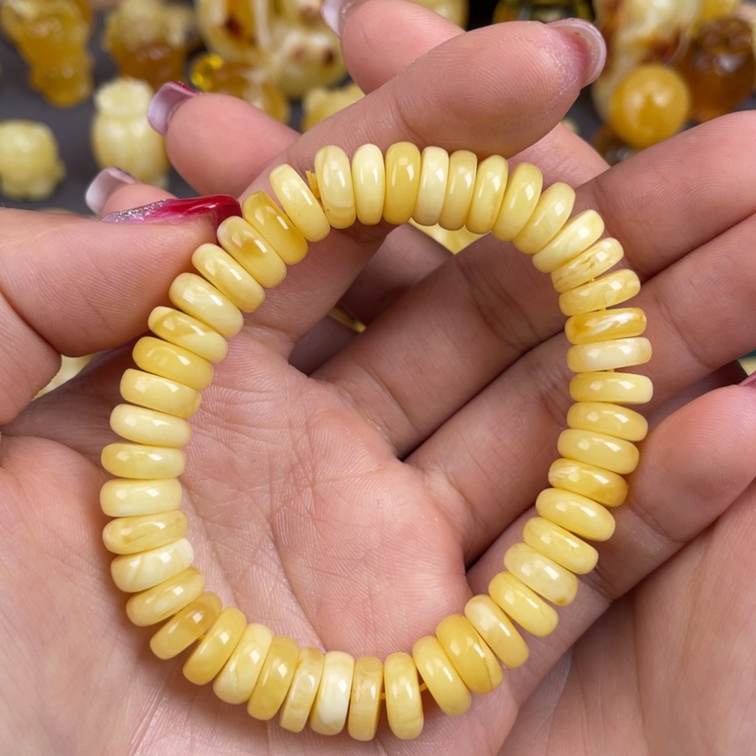 琥珀裸石未镶嵌蜜蜡