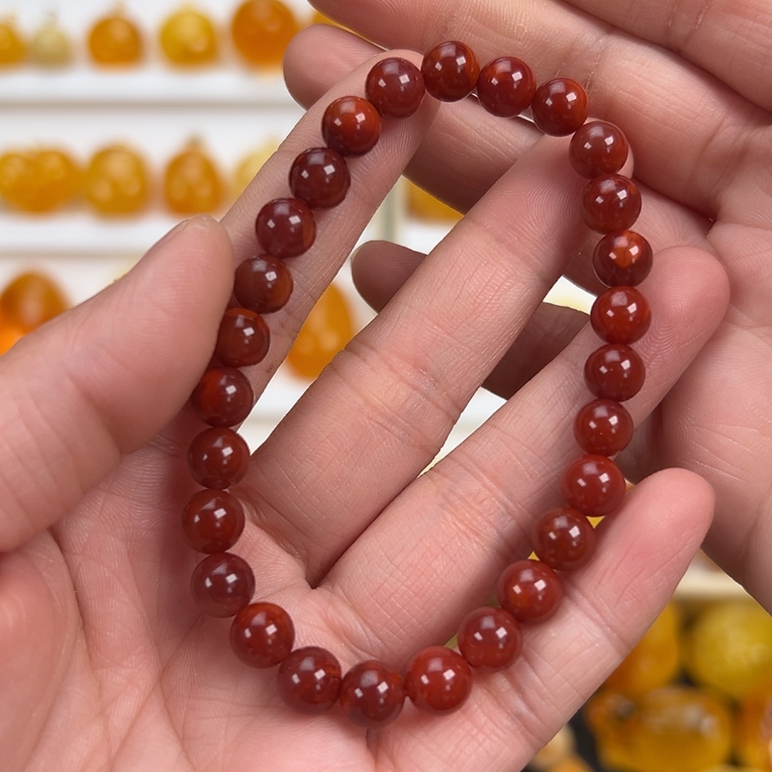 南红玛瑙未镶嵌手串