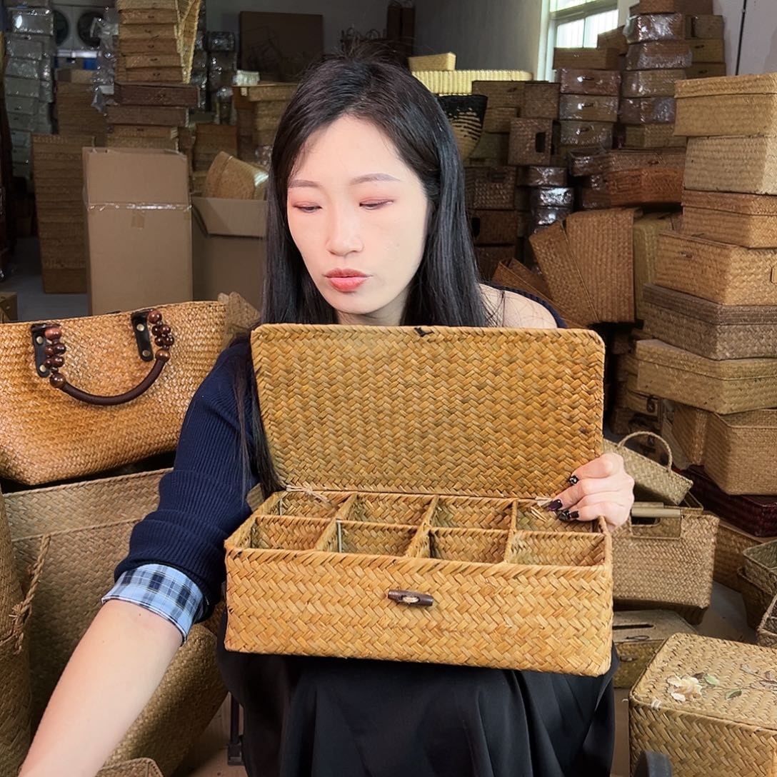 草编包/草编收纳盒微瑕疵