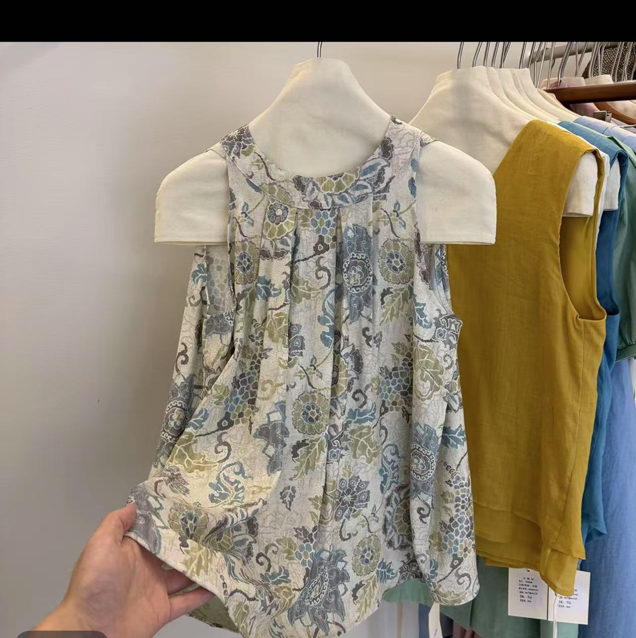 GH  2025夏季新款满印无袖背心吊带  061702