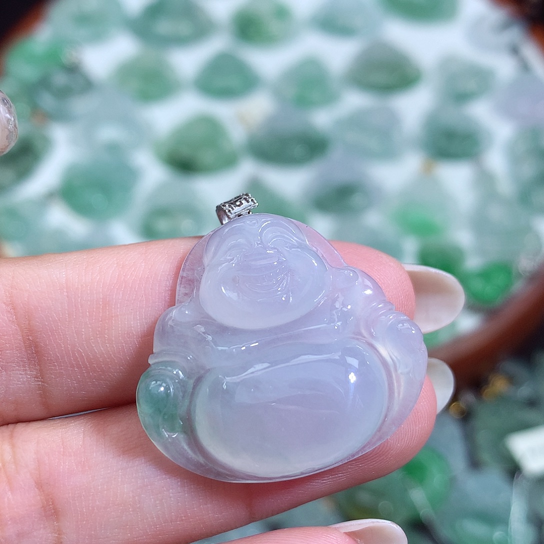 颈饰未镶嵌翡翠佛公