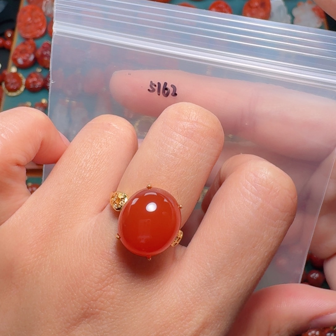 南红玛瑙南红银S925镶嵌