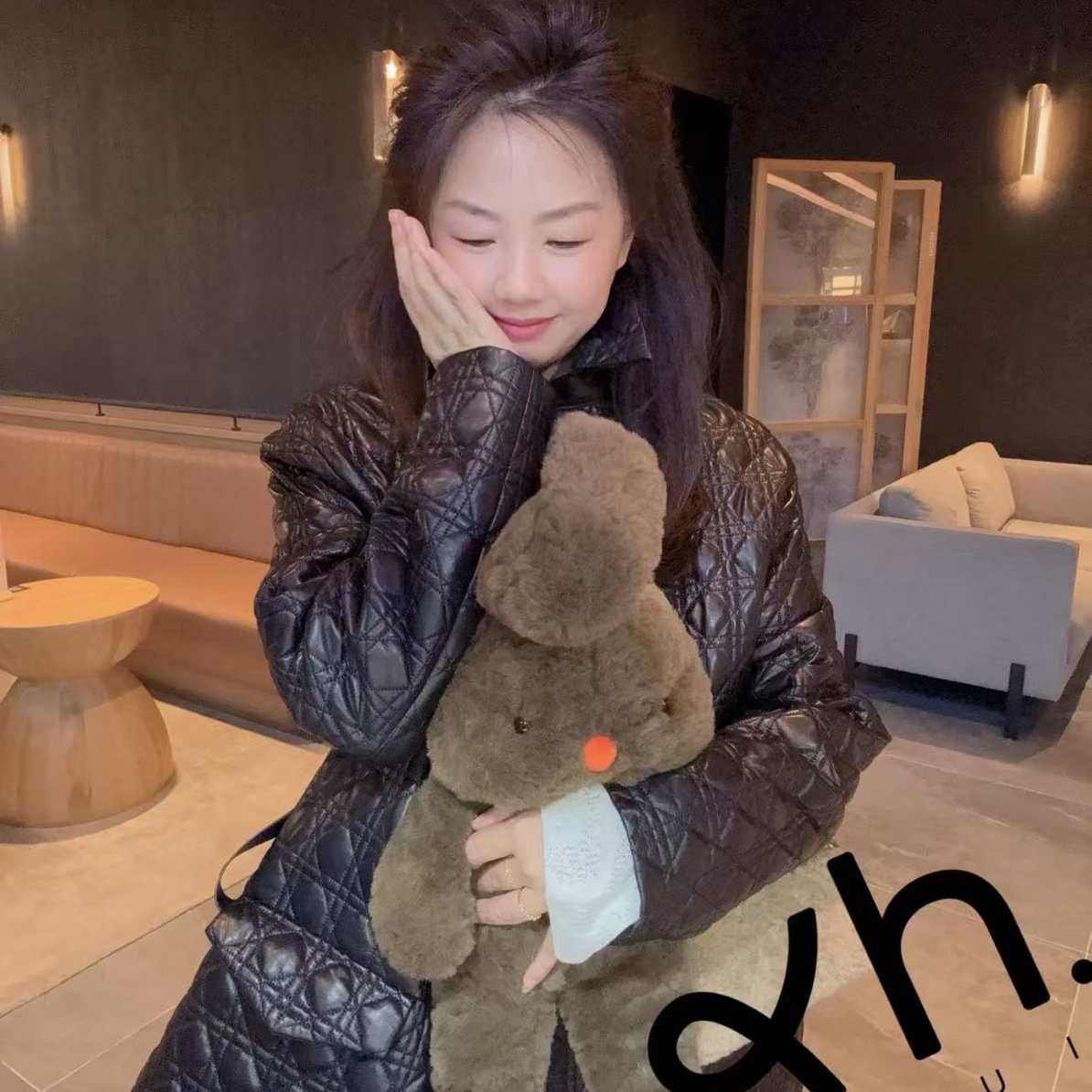 XUHUI-绵羊皮菱格皮衣