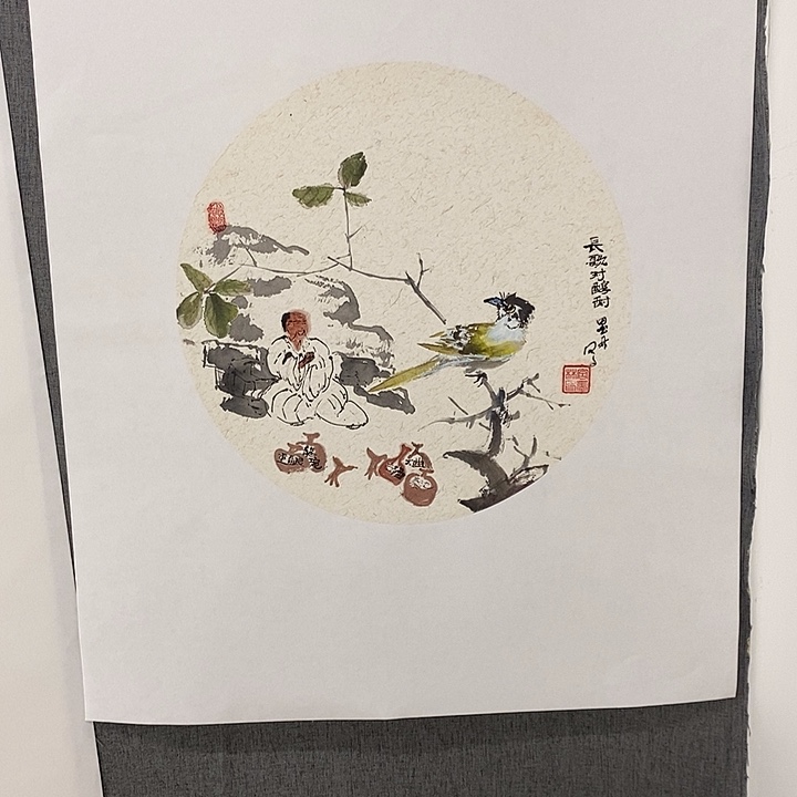 坦***局国画手写手绘作品23