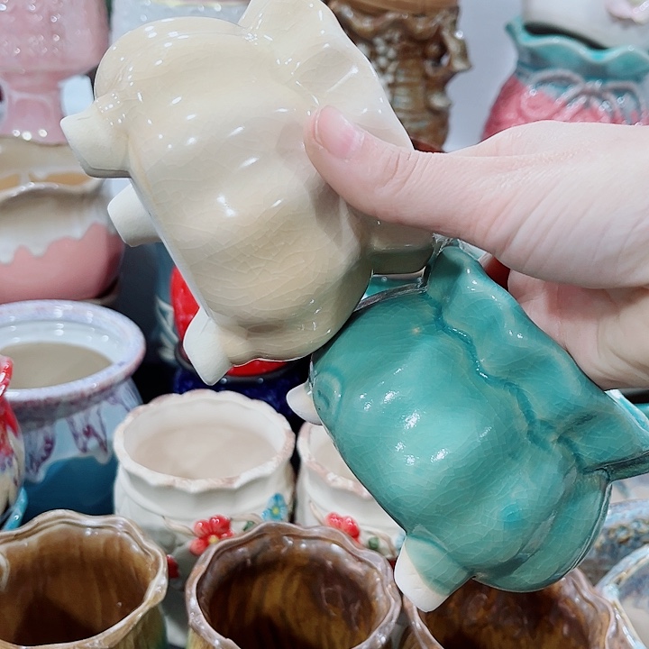 多肉陶瓷花盆满10元包邮