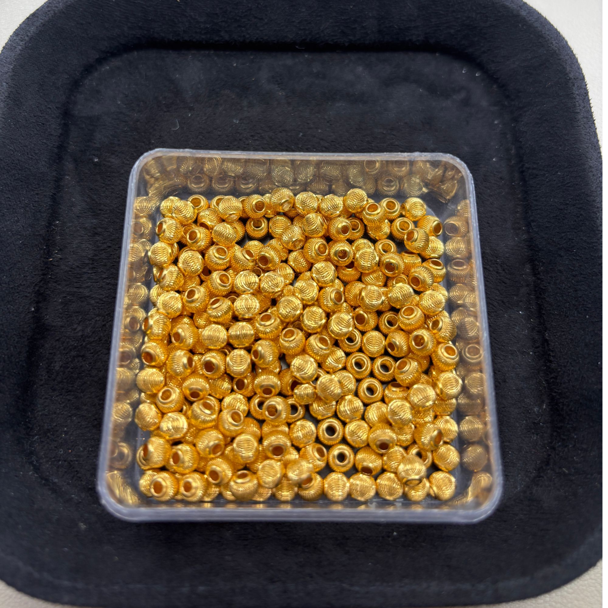 足金999 素金5D硬金 5MM幻影珠（此订单发1颗）