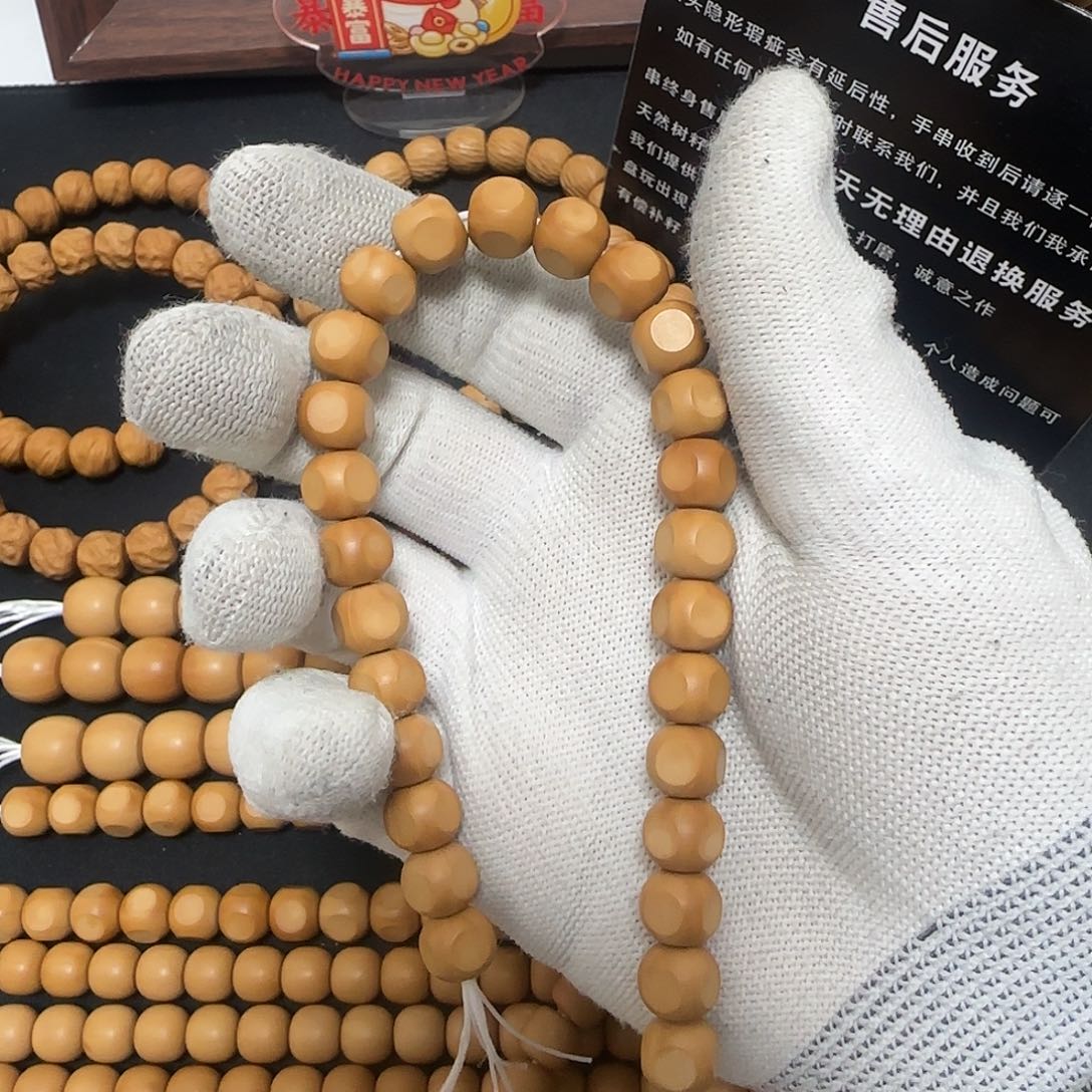 猴头核桃手串六方大面平面 9