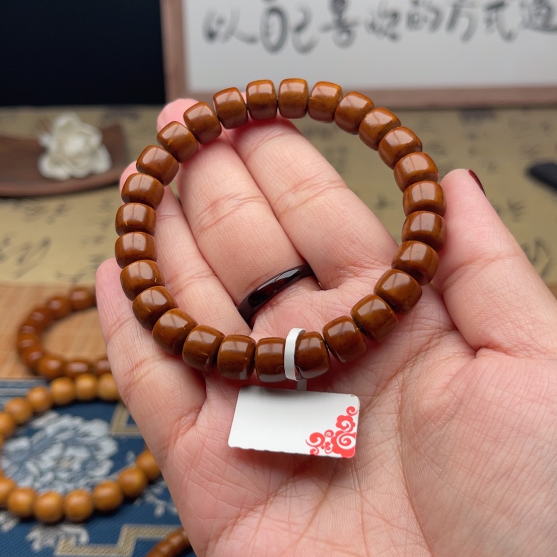 紫金鼠手串实心短轴9.5