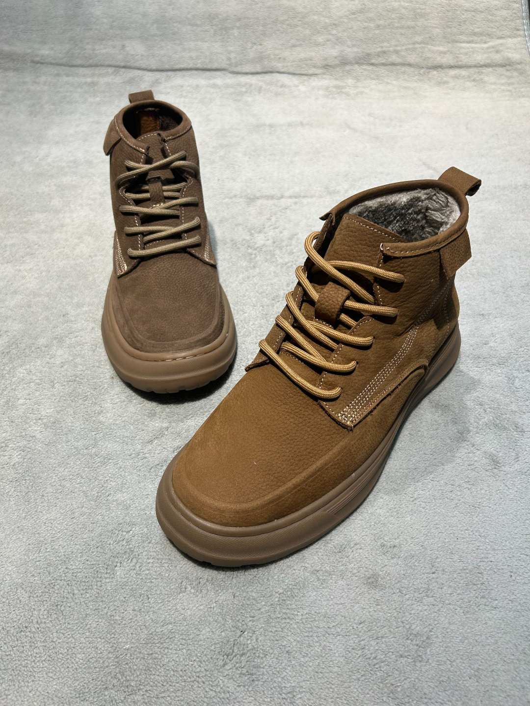 男士低帮棉马丁靴牛皮复古秋冬保暖中帮男鞋百搭小众潮流2025新款