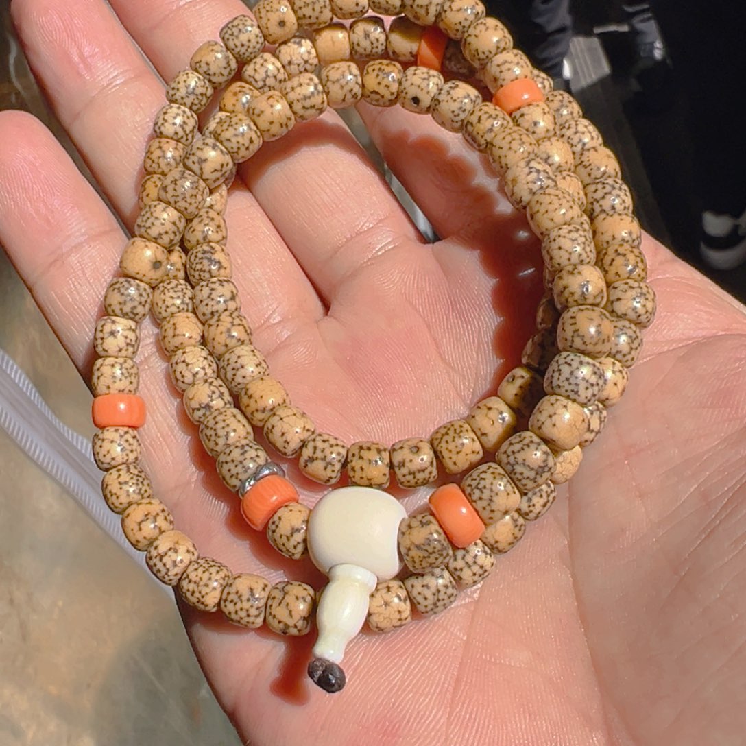 星月菩提吊坠阿桑藏传……古珠精品