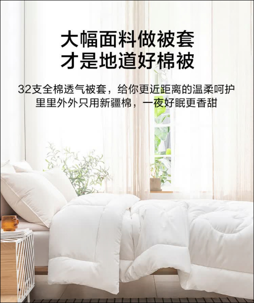 【京家原单棉花被】里外全棉高品质四季通用棉花被 19786-