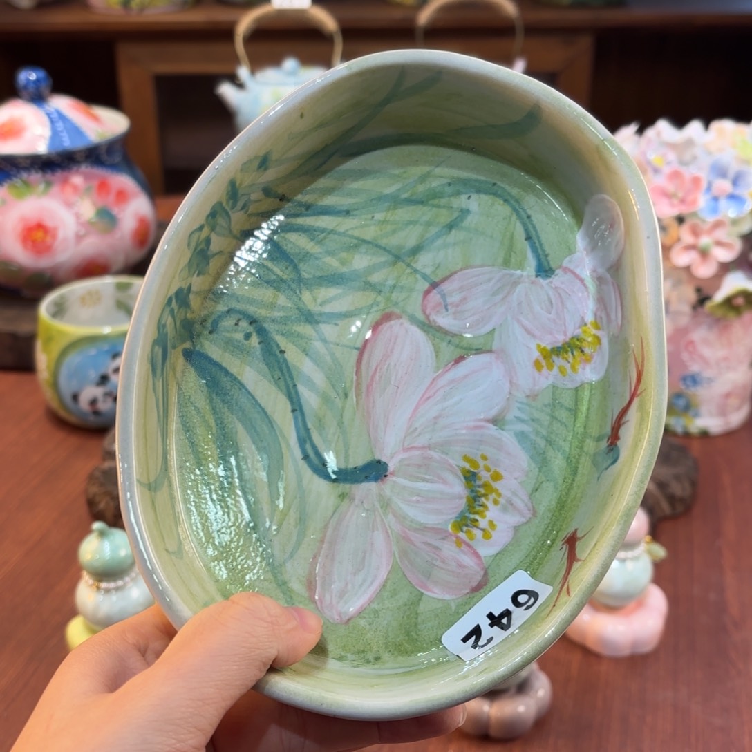 景德镇手绘高温釉下彩陶瓷茶具