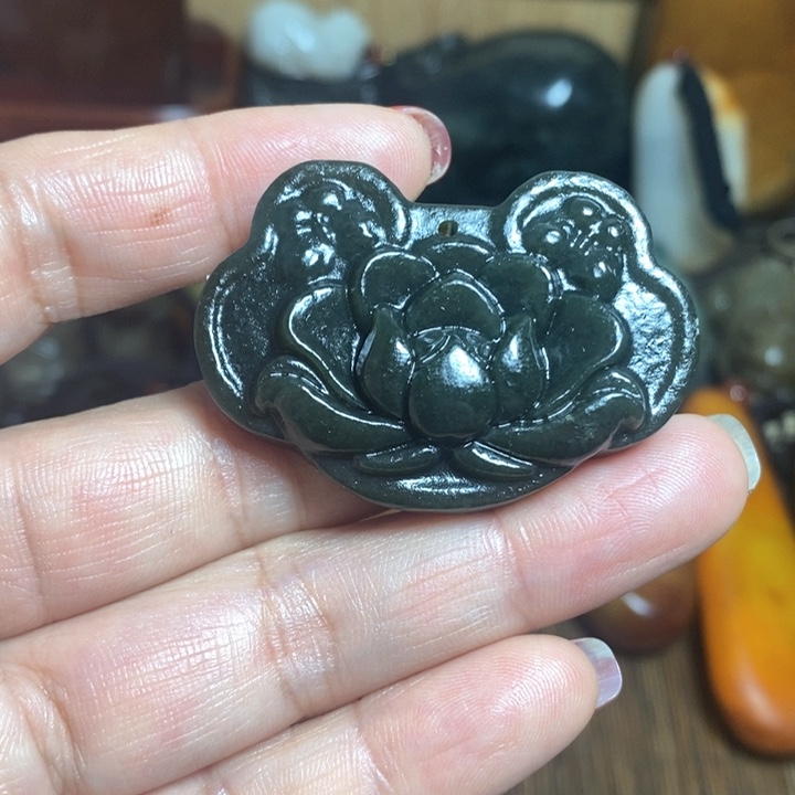 和田玉（糖玉）挂件未镶嵌