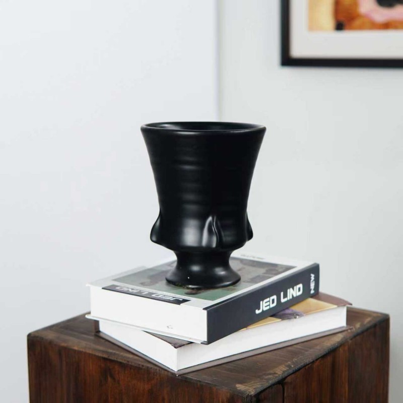 [绿植小集锦 ]绿植盆栽花盆简约大气高级感陶瓷花盆DR