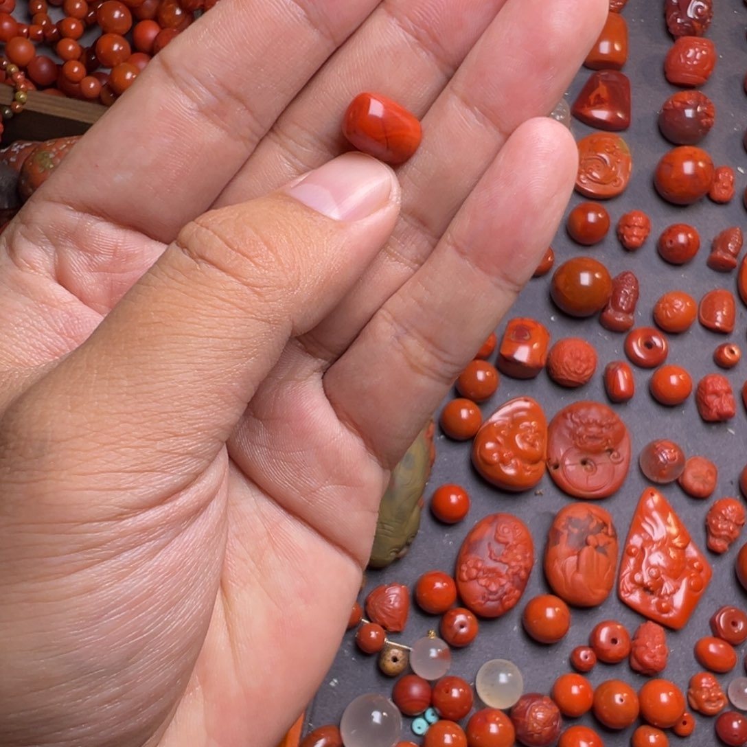 海***南红玛瑙未镶嵌手链