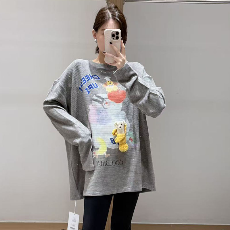 【现货】cheeriupi设计师新款25冬季沙发上的玩具们长袖T恤