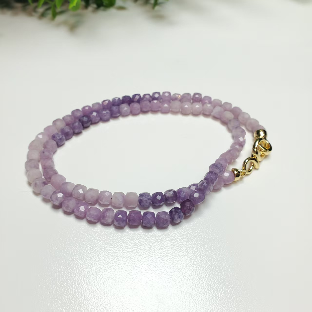 P25【赵小姐】紫水晶刻面项链