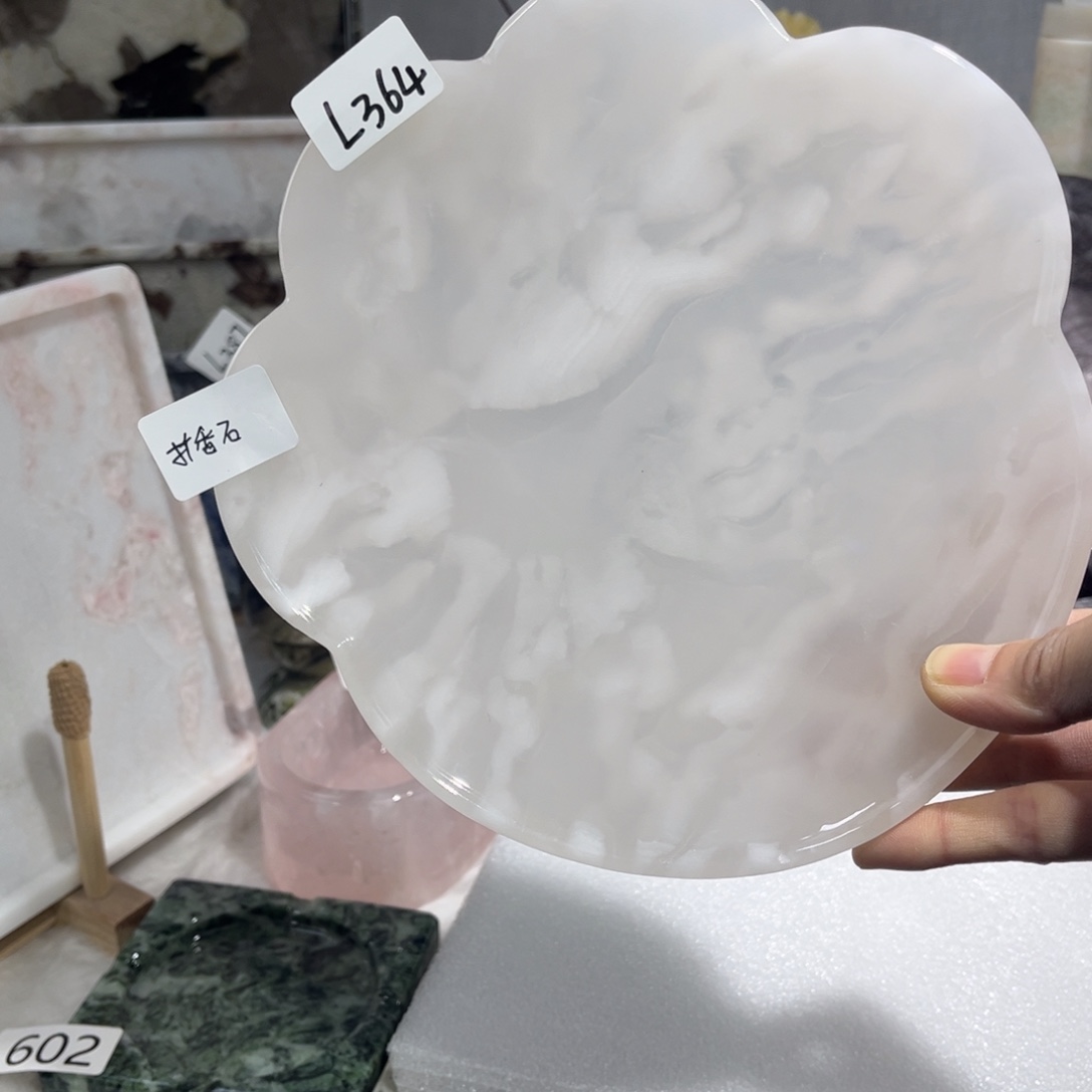 d***b石材天然奢石猫爪托盘364