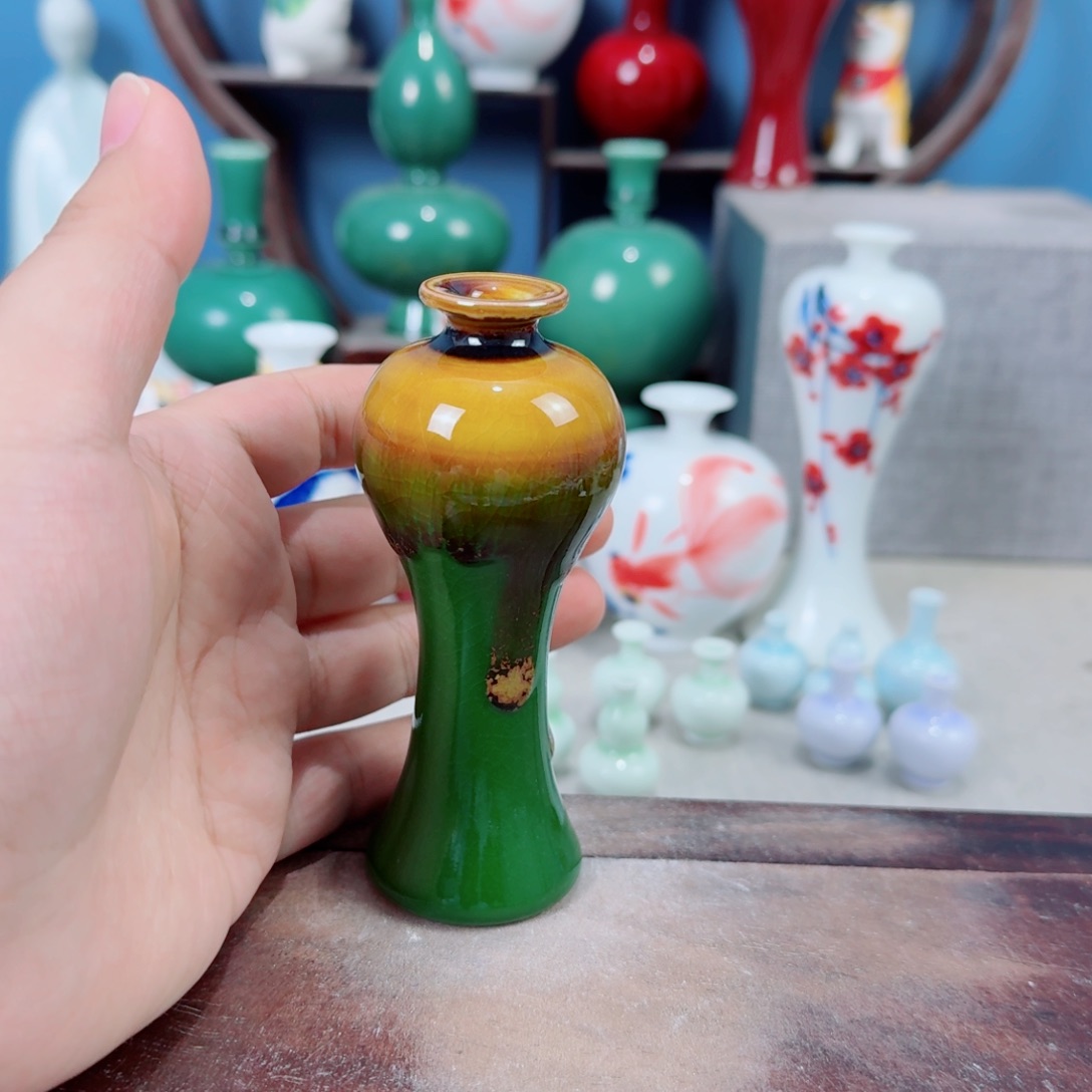 陶瓷手工小花器摆件