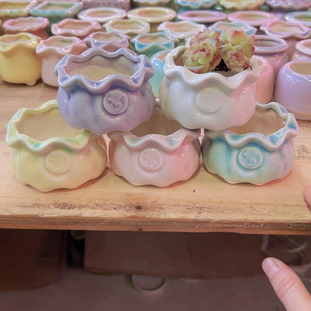 陶瓷花盆当场凑满12包邮