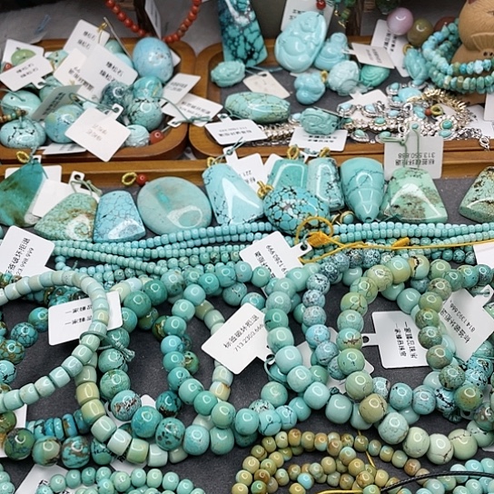 绿松石珠宝奇石未镶嵌