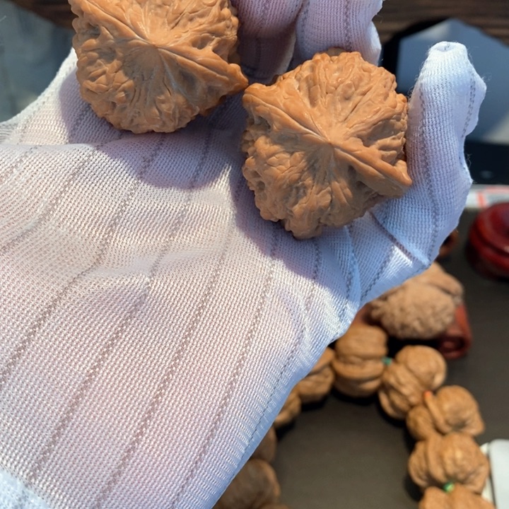 桃核吊坠蓝*41尺寸平谷凹底