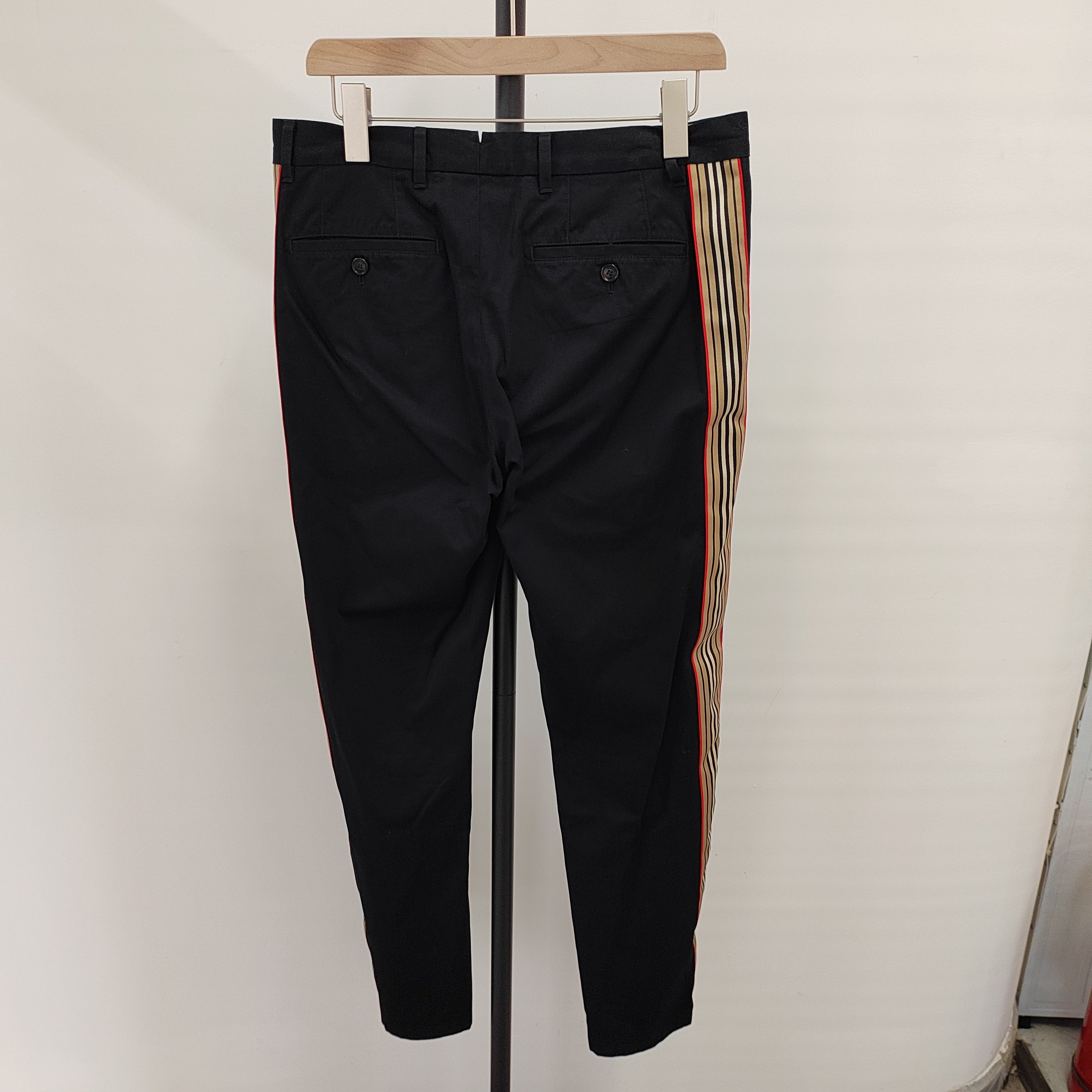 95新 Alexander McQueen/亚历山大·麦昆 黑色长裤  48码/4947