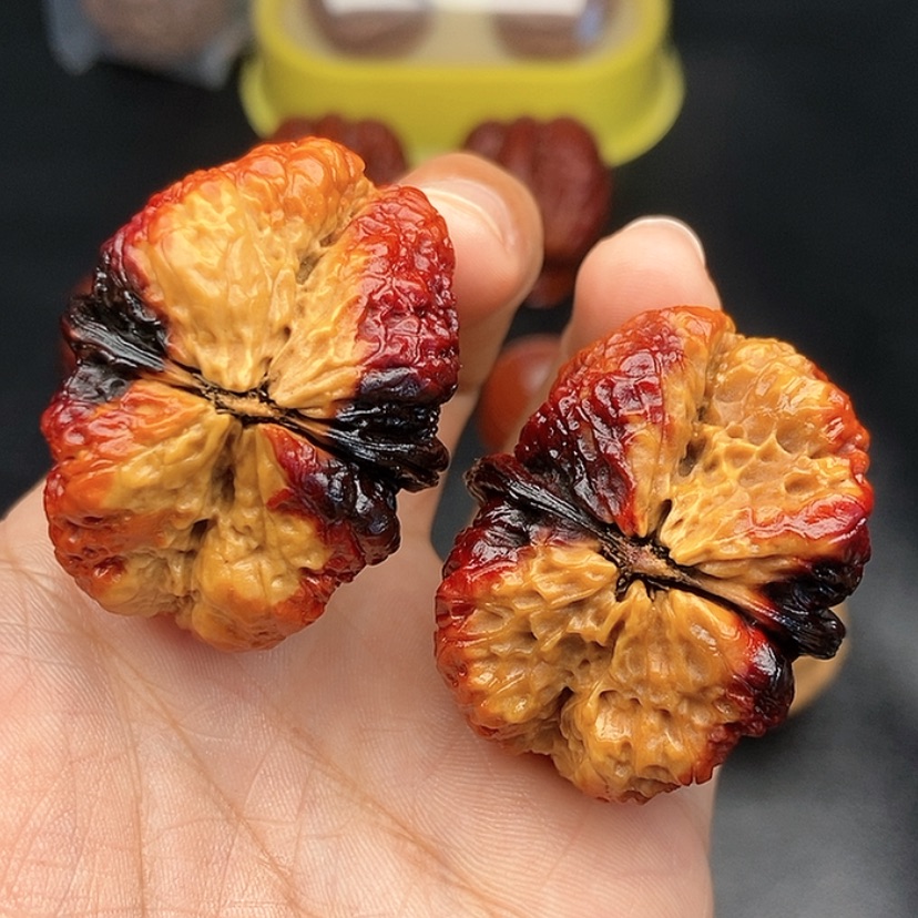 【闪购商品】把件文玩核桃42尺蝴蝶蟾