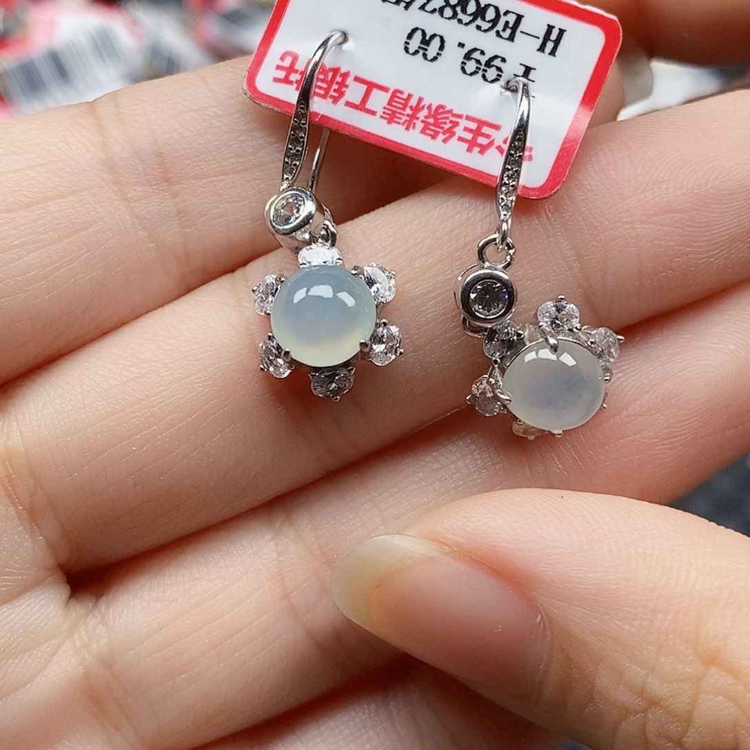 翡翠银S925镶嵌戒指