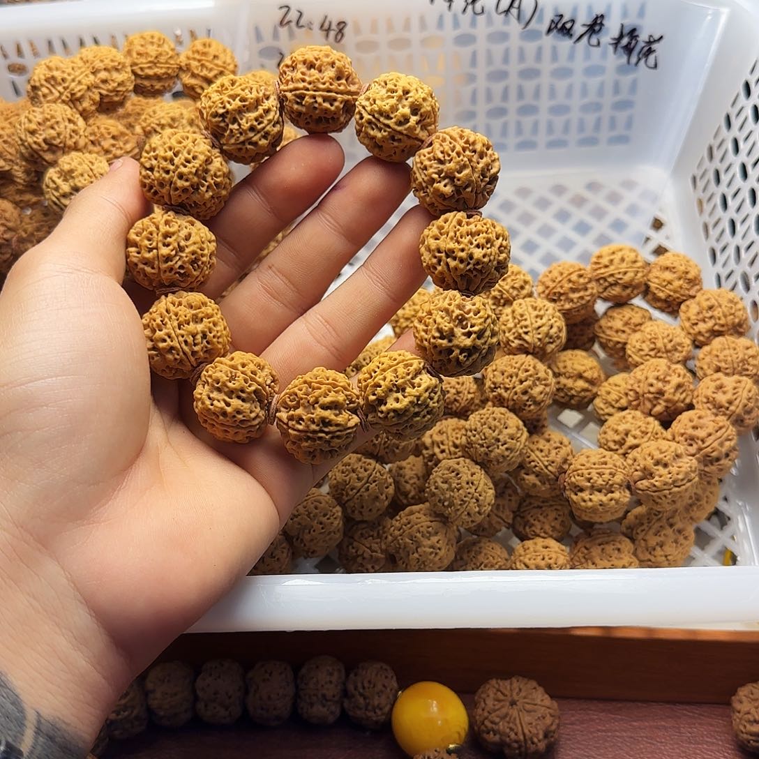 金刚菩提吊坠25铁籽双龙