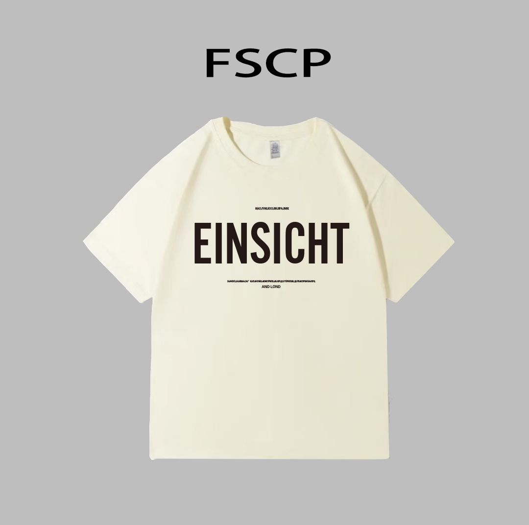 2025重磅夏季纯棉直喷宽松T恤圆领短袖显瘦男女同款-EINSICHT