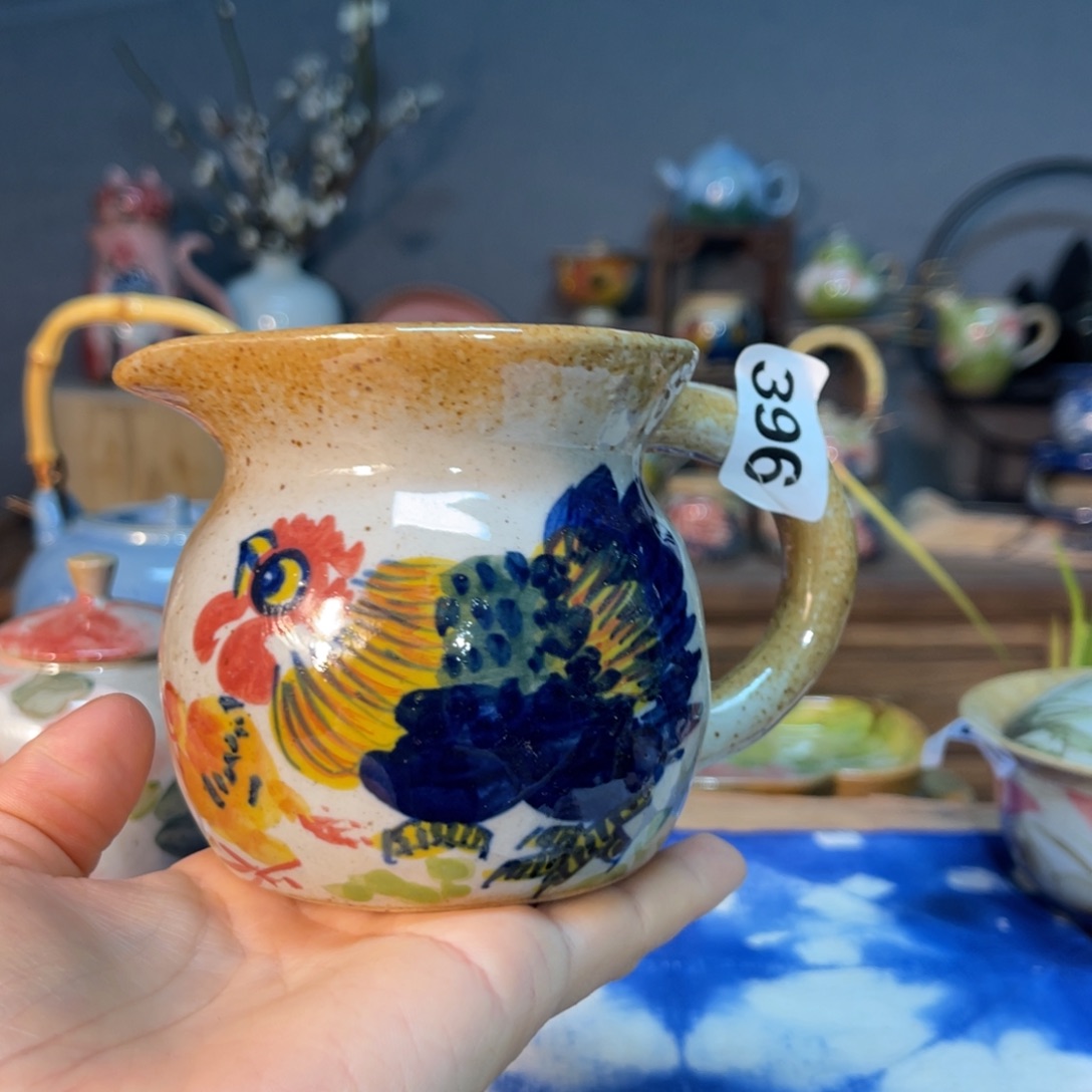 杯素浅陶瓷手工手绘 